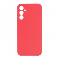 Samsung Galaxy A34 5G Red Silicone Case With 3D Camera Protector