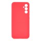 Samsung Galaxy A34 5G Red Silicone Case With 3D Camera Protector