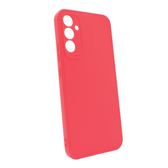 Samsung Galaxy A34 5G Red Silicone Case With 3D Camera Protector