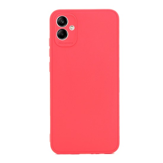 Funda De Gel De Silicona Samsung Galaxy A04e Roja Con Protector De Cámara 3D