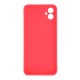 Capa Silicone Gel Samsung Galaxy A04e Vermelho Com Protetor De Câmera 3d