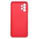 Samsung Galaxy A23 Red Silicone Case With 3D Camera Protector