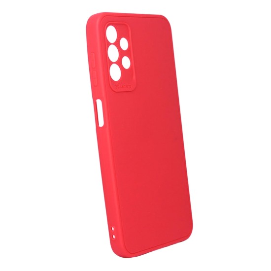 Capa Silicone Gel Samsung Galaxy A53 5g Vermelho Com Protetor De Câmera 3d