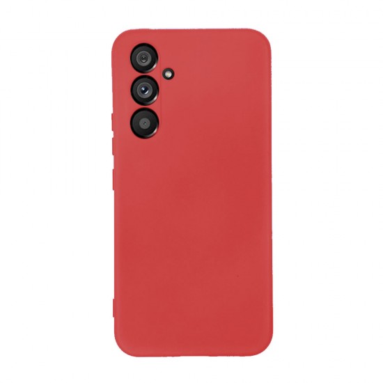 Funda De Silicona Samsung Galaxy S24 Plus Roja Con Protector De Cámara