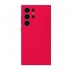 Samsung Galaxy S24 Ultra Red Silicone Case With Camera Protector