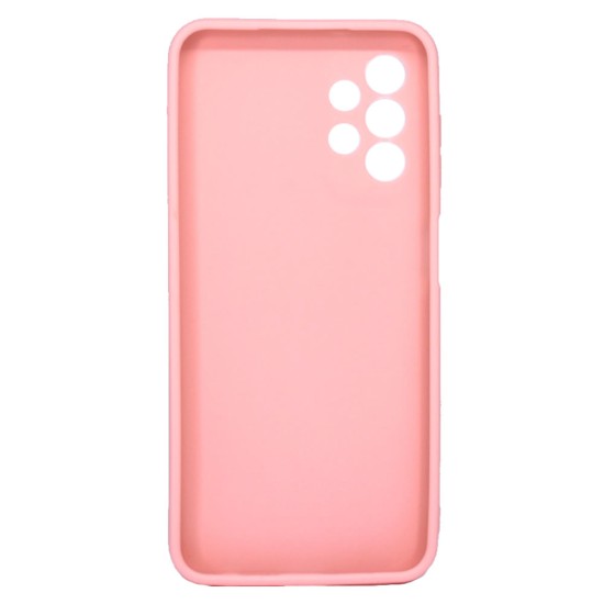 Capa Silicone Samsung Galaxy A13 4g A135/A137 Rosa Clara Com Protetor De Câmera 3d