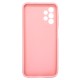 Funda De Silicona Samsung Galaxy A13 4G A135/A137 Rosa Claro Con Protector De Cámara 3D