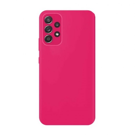 Funda De Silicona Samsung Galaxy A53 5G Rosa Con Protector De Cámara