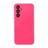 Funda De Silicona Samsung Galaxy S24 Rosa Choque Con Protector De Cámara