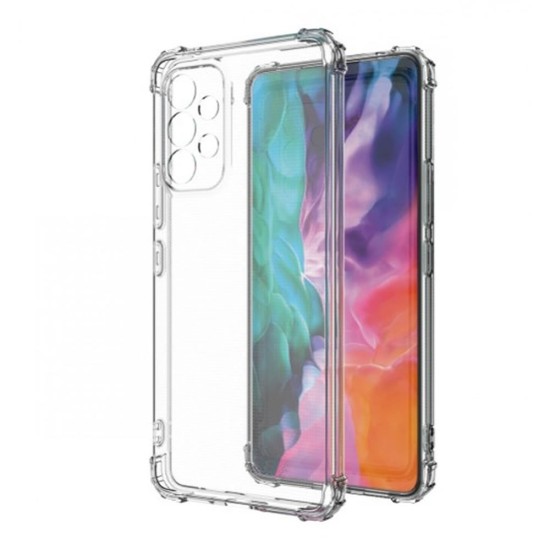 Funda De Silicona Dura Antigolpes Samsung Galaxy A33 5G A336 Transparente Con Protector De Cámara