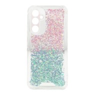 Funda De Silicona Dura Antigolpes Samsung Galaxy A54 5G Rosa Azul Brillante Con Protector De Cámara