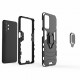 Samsung Galaxy A23 4G/5G Black Anti-shock Armor Carbon Ring Armor Silicone Case