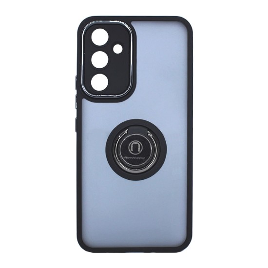 Funda De Silicona Samsung Galaxy A55 5G Negro Con Anillo Y Protector De Cámara Elektro