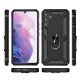 Funda De Silicona TPU Antigolpes Con Anillo Para El Dedo Samsung Galaxy A54 5G Negro