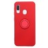 Funda De Silicona Samsung Galaxy A20E/A202 Rojo Con Soporte De Anilla