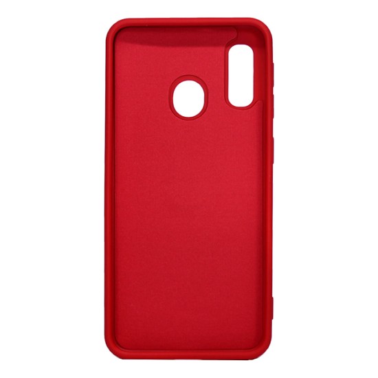 Samsung Galaxy A20E/A202 Red With Finger Ring Silicone Case