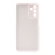 Funda De Silicona Dura Samsung Galaxy A14 4G/5G Blanco Corazones Con Protector De Cámara