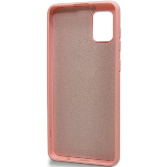 Funda De Gel De Silicona Samsung Galaxy A71 Rosa Robusta