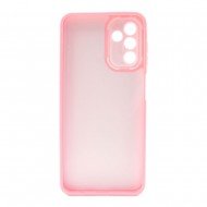 Samsung Galaxy A24 4G Pink Mistakes Hard Silicone Case With Camera Protector
