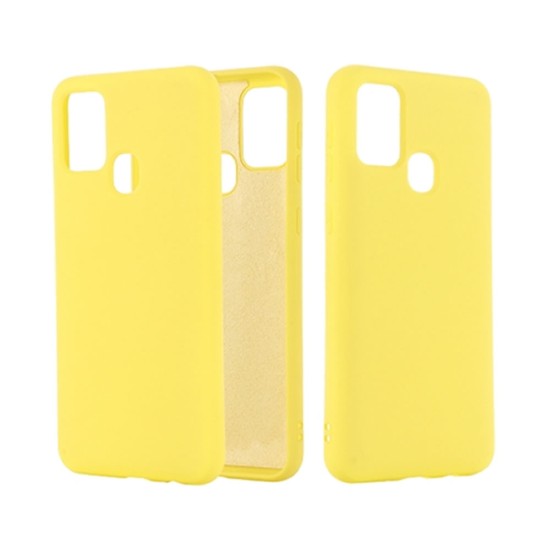 Funda De Gel De Silicona Samsung Galaxy M21 Amarillo Robusta