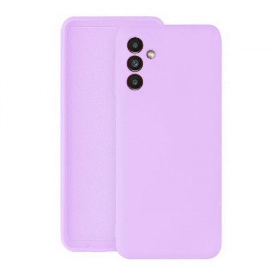 Funda De Gel De Silicona Samsung Galaxy A34 5G Lila Con Protector De Cámara