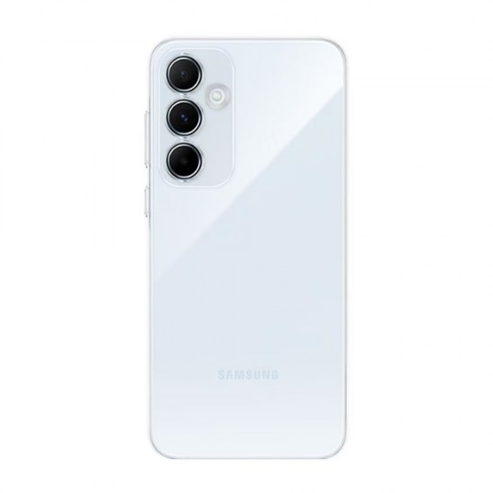 Capa Silicone Gel Samsung Galaxy A55 Transparente Com Protetor De Câmera