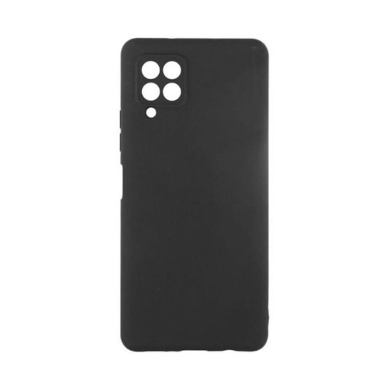 Capa Silicone Samsung Galaxy A12/A125 Preto Com Protetor De Câmera 3d