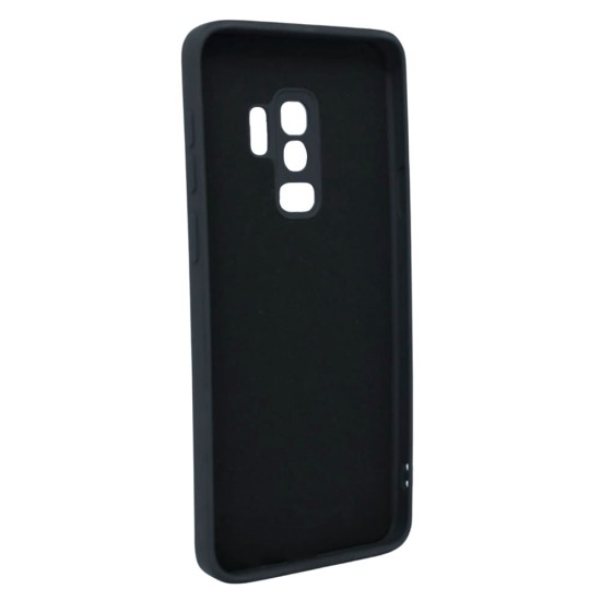 Funda De Gel De Silicona Samsung Galaxy S9 Plus Negro Con Protector De Cámara