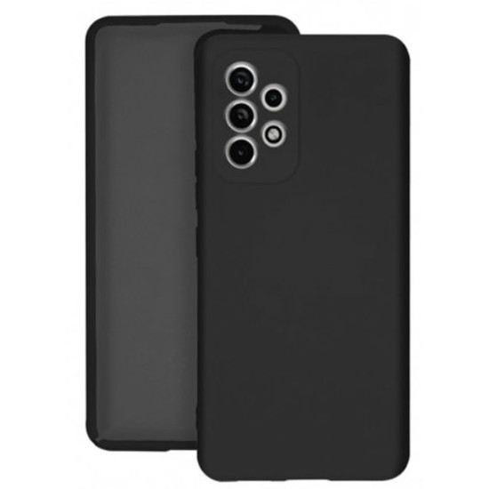 Funda De Gel De Silicona Samsung Galaxy A33 5G A336 Negro Robusta Con Protector De Cámara