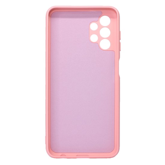 Funda De Gel De Silicona Samsung Galaxy A13 4G/A135 Rosa Claro Con Protector De Cámara Robusta