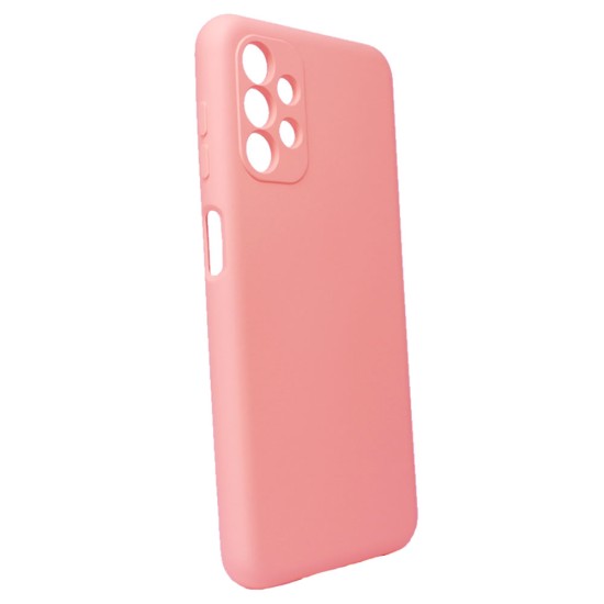 Capa Silicone Gel Samsung Galaxy A13 4g/A135 Rosa Clara Com Protetor De Câmera Robusta