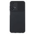 Funda De Gel De Silicona Samsung Galaxy A23 4G/5G Negra Con Protector De Cámara Y Ventana Deslizante