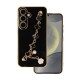 Samsung Galaxy S24 Plus Black Silicone Gel Case With Camera Protector And Chain Design 3