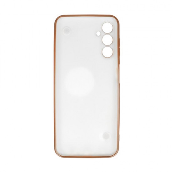 Funda De Silicona Gel Samsung Galaxy A14 4G/5G Blanco Con Protector De Cámara Y Tira De Mano Design 3