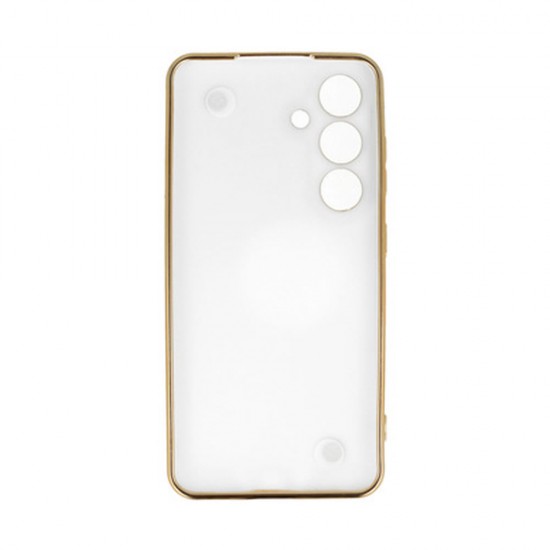 Funda De Silicona Gel Samsung Galaxy S24 Plus Blanco Con Protector De Cámara Y Tira De Mano Design 3