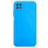 Samsung Galaxy A22 5G A226 Blue Robust With Camera Protector Silicone Gel Case