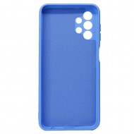 Funda De Gel De Silicona Samsung Galaxy A13 4G/A135 Azul Con Protector De Cámara Robusta