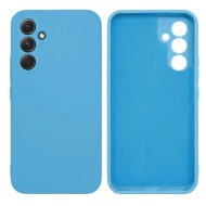 Funda De Gel De Silicona Samsung Galaxy A54 5G Azul Robusta Con Protector De Cámara