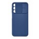 Samsung Galaxy A25 5G/A24 4G Dark Blue With Camera Protector And Sliding Window Silicone Gel Case