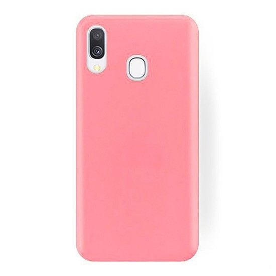 Funda De Gel De Silicona Samsung Galaxy A40 Rosa Robusta