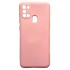 Funda De Gel De Silicona Samsung Galaxy A21S Rosa Con Protector De Cámara