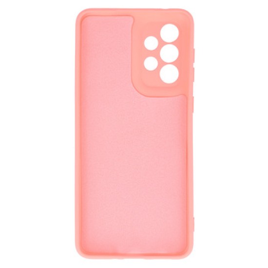 Funda De Gel De Silicona Samsung Galaxy A33 5G Rosa Corazon Con Protector De Cámara