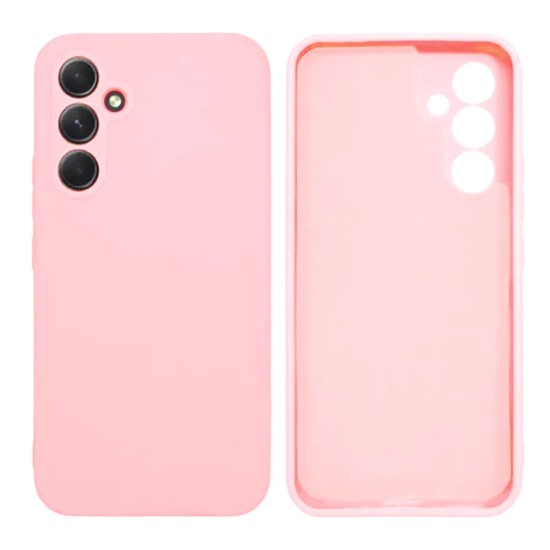 Samsung Galaxy A54 5G Pink Robust Silicone Gel Case With Camera Protector