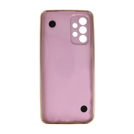 Funda De Gel De Silicona Samsung Galaxy A23 4G/5G Rosa Con Protector De Cámara Y Tira De Mano Design 4