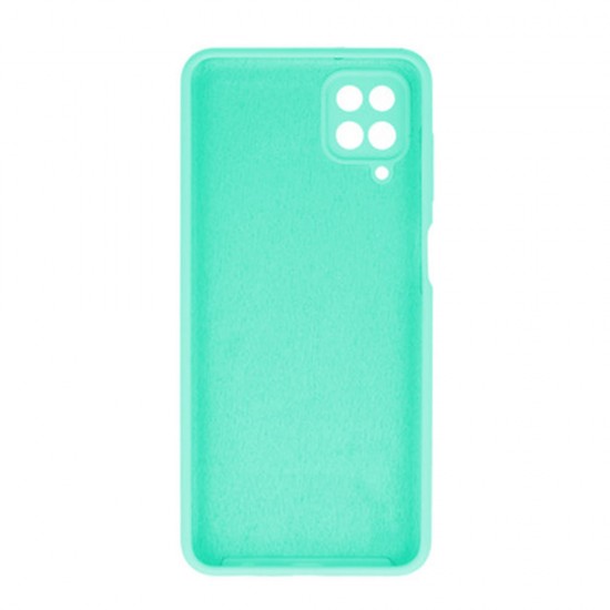 Capa Silicone Gel Samsung Galaxy A12 / A125 Verde Com Protetor De Câmera