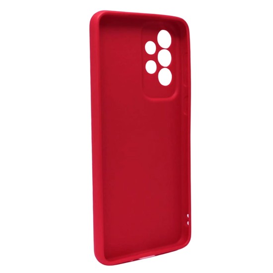 Funda De Gel De Silicona Samsung Galaxy A33 5G Roja Con Protector De Cámara