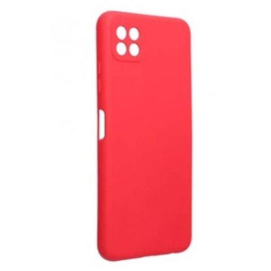 Capa Silicone Gel Samsung Galaxy A22 5g A226 Vermelho Com Protetor De Câmera Robusta