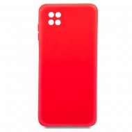 Funda De Gel De Silicona Samsung Galaxy A22 5G A226 Rojo Robusta Con Protector De Cámara