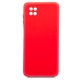 Capa Silicone Gel Samsung Galaxy A22 5g A226 Vermelho Com Protetor De Câmera Robusta