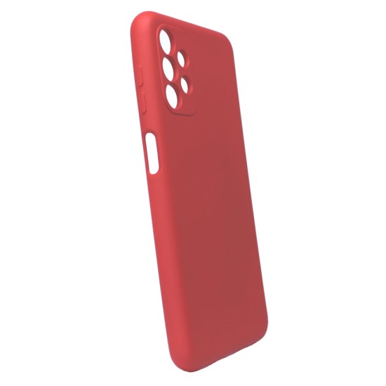 Capa Silicone Gel Samsung Galaxy A13 4g/A135 Vermelho Com Protetor De Câmera Robusta